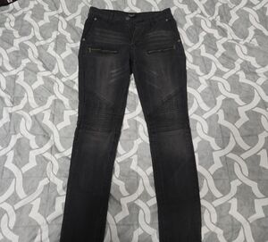 Women's Black Moto Ankle & Cropped Jeans